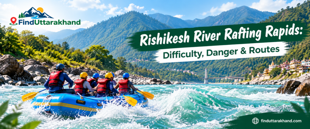 Rishikesh river rafting rapids in Uttarakhand